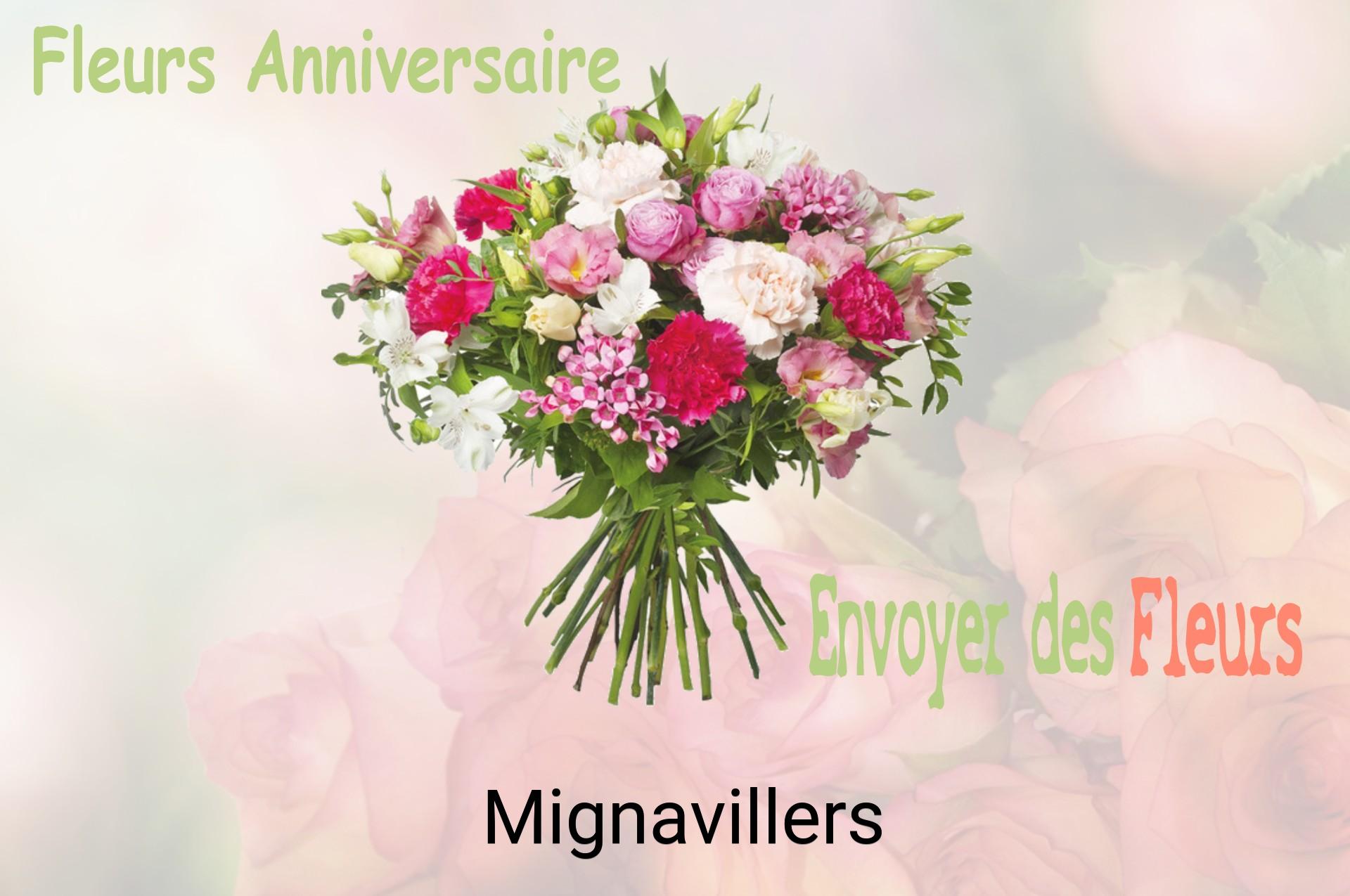 Bouquet de fleurs d’anniversaire livré à Mignavillers